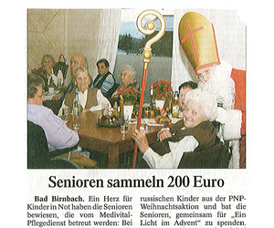 Senioren sammeln 200 €
